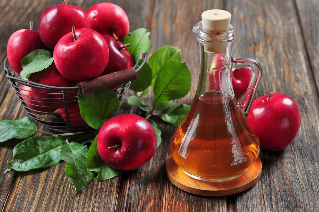 Vinagre de manzana para el tratamiento eficaz de las varices. 